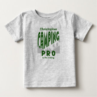 Camiseta De Bebé Personalización con nombre camping pro