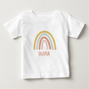 Camiseta De Bebé Personalización de los niños del Boho arcoiris