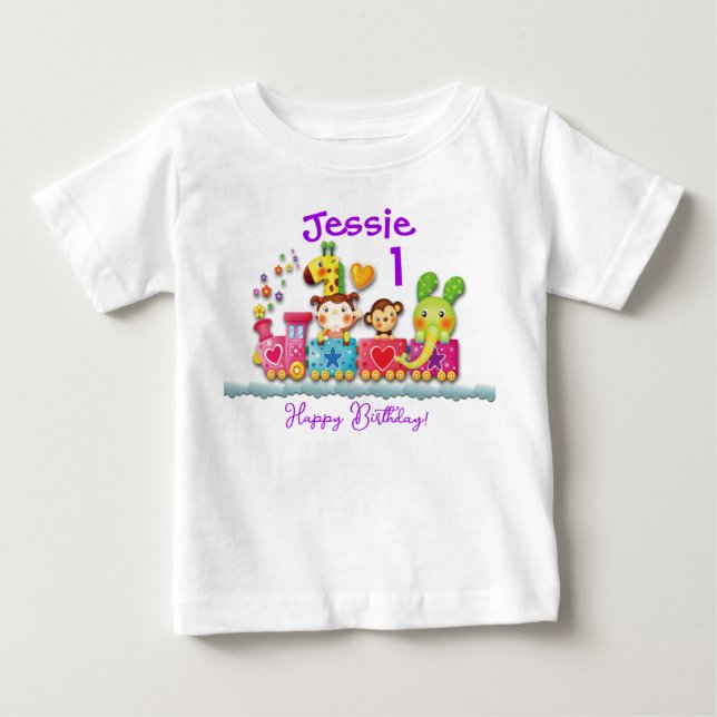 Camiseta De Bebé Personalización del niño menor de edad en el progr (Anverso)