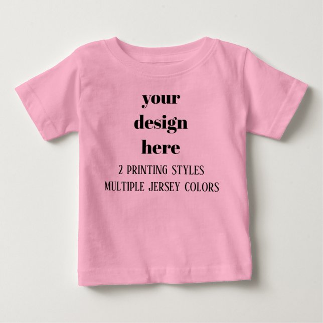 Camiseta De Bebé Personalización o Personalizar (Anverso)