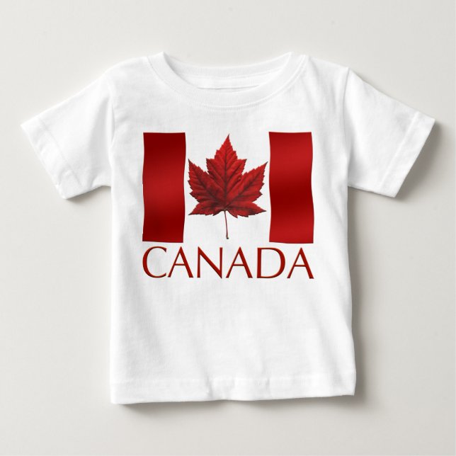 Camiseta de bebé personalizada de Canadá (Anverso)