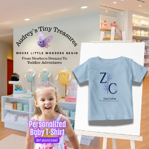 Camiseta de bebé personalizada de manga corta