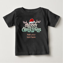 Camiseta de bebé personalizada fea de Navidad para