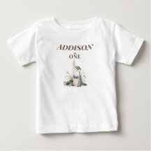Camiseta de bebé personalizada Otterl 1er cumpleañ