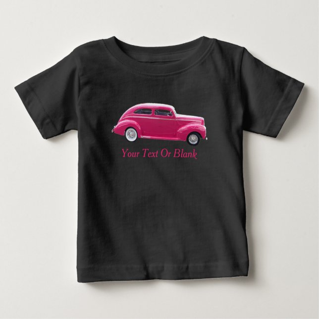 Camiseta De Bebé Personalizado 1940 Famoso americano Make Sedan (Anverso)