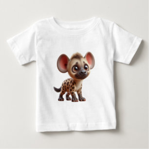 Camiseta De Bebé Personalizado Adorable Hyena Cub Gráfico