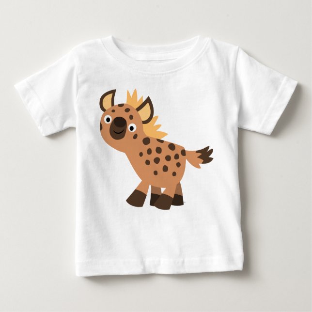 Camiseta De Bebé Personalizado amable y amable Hyena Baby T-Shirt (Anverso)