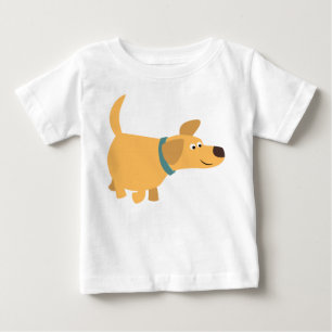 Camiseta De Bebé Personalizado Amarillo Labrador Bebé Camiseta