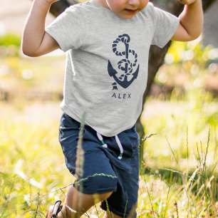 Camiseta De Bebé Personalizado Anchor de la Armada Náutica