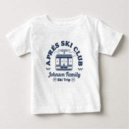 Camiseta De Bebé Personalizado Apres Ski Family Amigos Ski Trip Gro