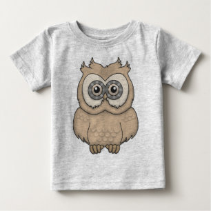 Camiseta De Bebé Personalizado Brown Owl
