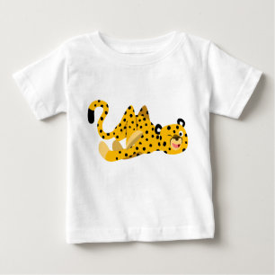 Camiseta De Bebé Personalizado chapucero, Cheetah Baby T-Shirt