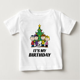 Camiseta De Bebé Personalizado Charlie Brown y amigos Cumpleaños de