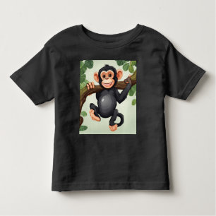 Camiseta De Bebé Personalizado chimpancé loco gracioso