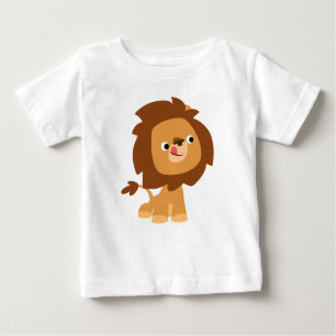 Camiseta De Bebé Personalizado codicioso lindo Leon Baby T-Shirt