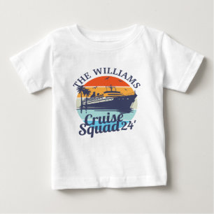 Camiseta De Bebé Personalizado Cruise Squad Family Group Friends Su