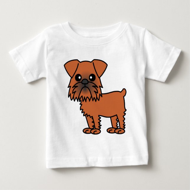 Camiseta De Bebé Personalizado Cute Brussels Griffon (Anverso)