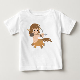 Camiseta De Bebé Personalizado Cute Centaur Sagittarius Ruffle T-Sh