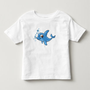 Camiseta De Bebé Personalizado Cute Dolphin