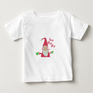 Camiseta De Bebé Personalizado Cute Mouse Santa Ho Ho Ho T-Shirt
