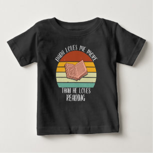 Camiseta De Bebé PERSONALIZADO Dada Me Ama Más De Lo Que Le Encanta