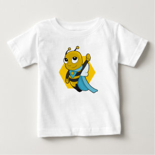 Camiseta De Bebé Personalizado de abejas superheroína bebé T-Shirt