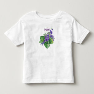 Camiseta De Bebé Personalizado de arte violeta violeta púrpura viol