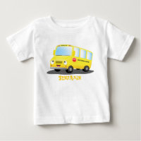 Personalizado de autobús escolar alegre y amarillo