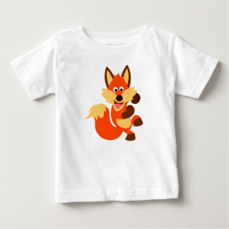 Camiseta De Bebé Personalizado de baile lindo Fox Baby T-Shirt