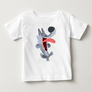 Camiseta De Bebé Personalizado de baile lindo Wolf Baby T-Shirt