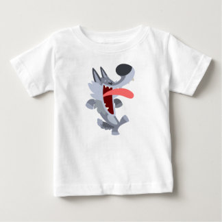 Camiseta De Bebé Personalizado de baile lindo Wolf Baby T-Shirt