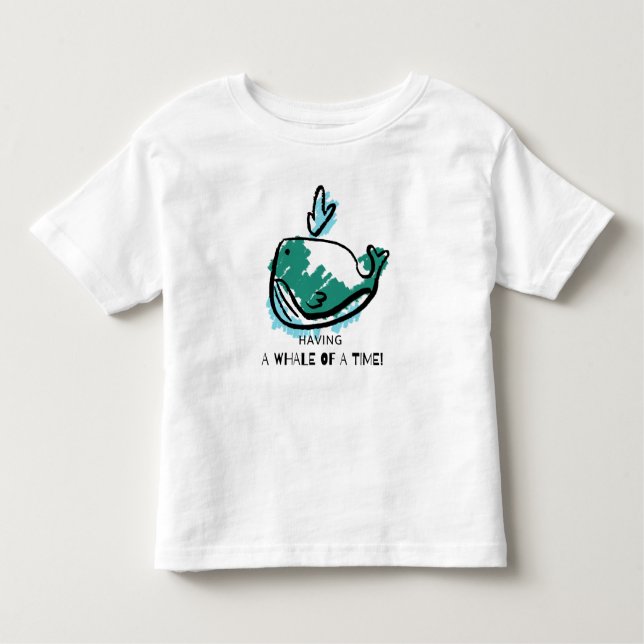 Camiseta De Bebé Personalizado de ballenas (Anverso)