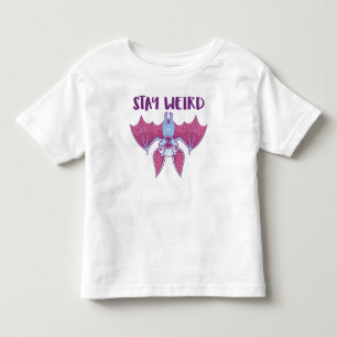 Camiseta De Bebé Personalizado De Bat De Vampiro Albino Quirky