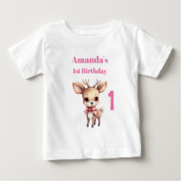 Personalizado de bebes de ciervos Ilustracion prim