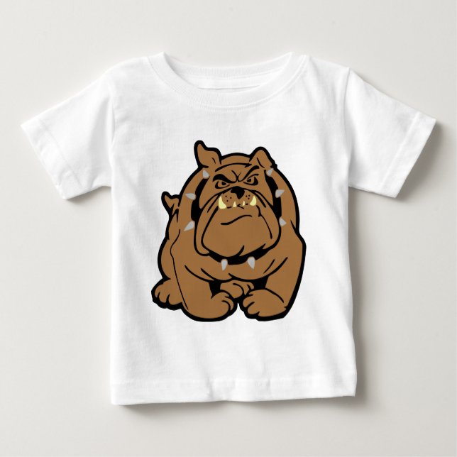 Camiseta De Bebé Personalizado de Bulldog en inglés (Anverso)
