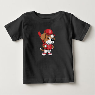 Camiseta De Bebé Personalizado de Cachorros de Béisbol