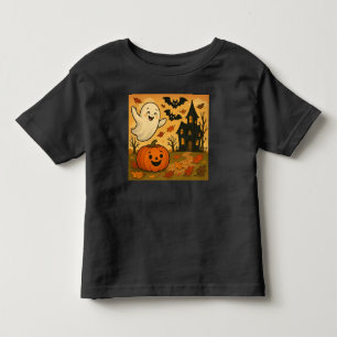 Camiseta De Bebé Personalizado de calabaza fantasma de Halloween/ot