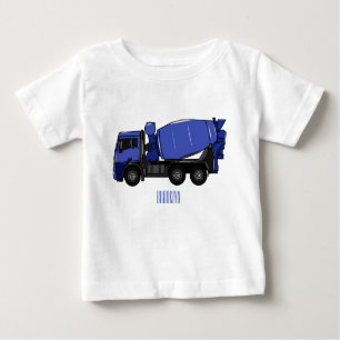 Camiseta De Bebé Personalizado de camión de transporte de mezcla de