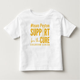 Camiseta De Bebé personalizado de cáncer infantil apoyo a Toddler T