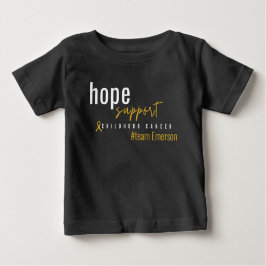 Camiseta De Bebé personalizado de cáncer infantil #team name Baby T