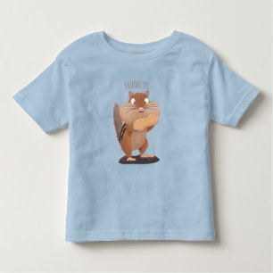 Camiseta De Bebé Personalizado de chipmunk de grandes mejillas grac