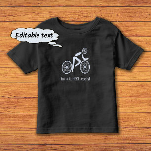 Camiseta De Bebé Personalizado de ciclismo de rueda divertida