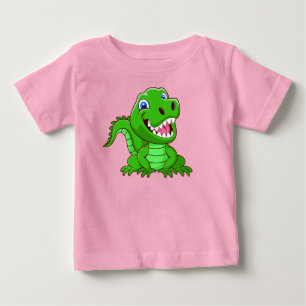 Camiseta De Bebé Personalizado de cocodrilos sonrientes