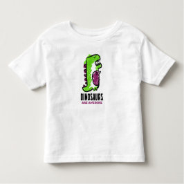 Camiseta De Bebé Personalizado de dinosaurio lindo