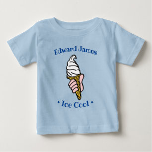 Camiseta De Bebé Personalizado de diseño de crema de hielo para per