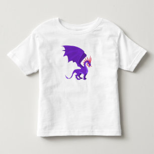 Camiseta De Bebé Personalizado de dragón morado