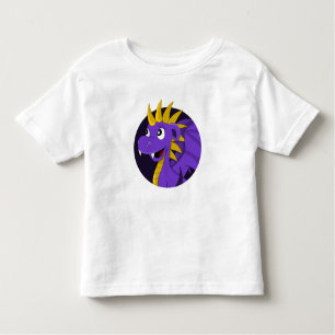 Camiseta De Bebé Personalizado de dragón morado