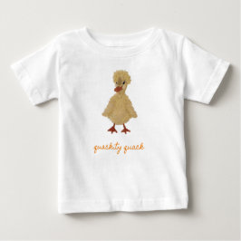 Camiseta De Bebé Personalizado de Duckling Ducky Fuzz Duck