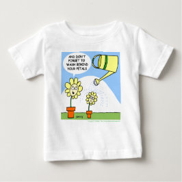 Camiseta De Bebé Personalizado de flores divertidas Bathtime