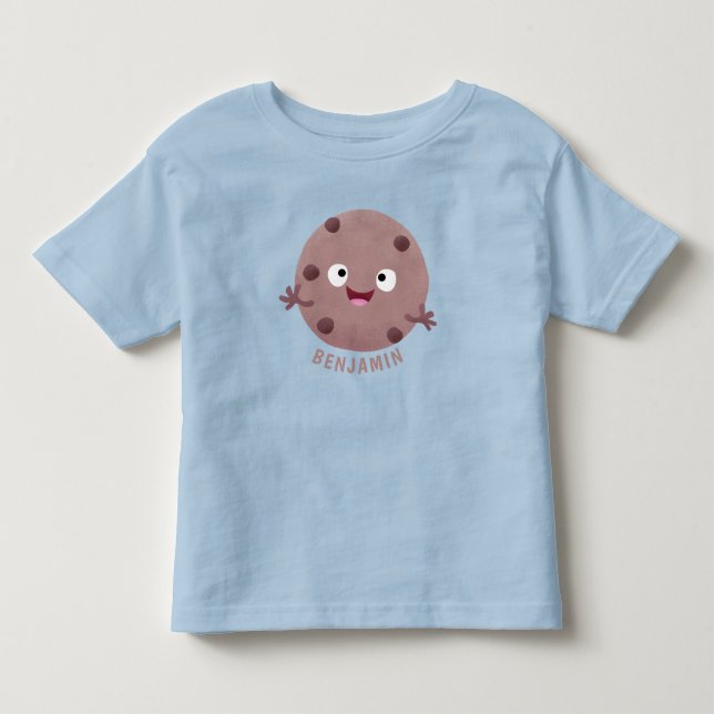 Camiseta De Bebé Personalizado de galleta de chocolate inteligente (Anverso)